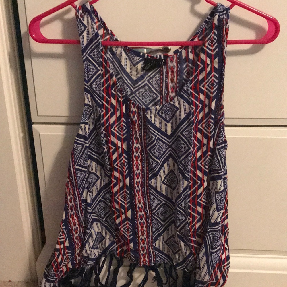 patterned tank top